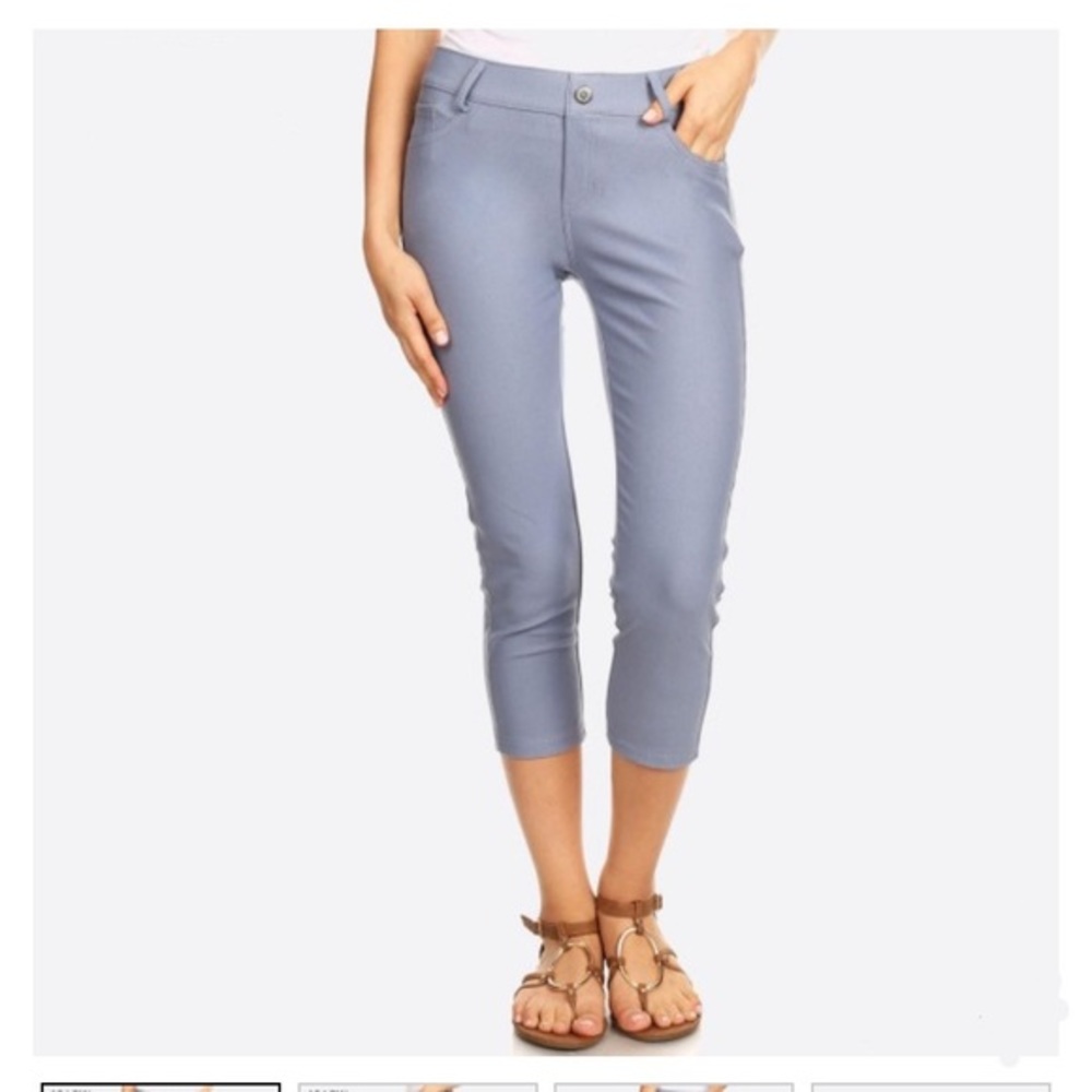 🌪CLASSIC SKINNY CAPRI JEGGINGS🌪 - Picture 2 of 3